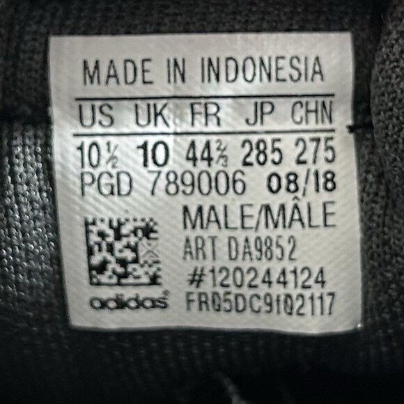 Adidas True Chill DA9852 Mens Sz 10.5 Carbon Black Ortholite Casual Skate Shoes main image 11